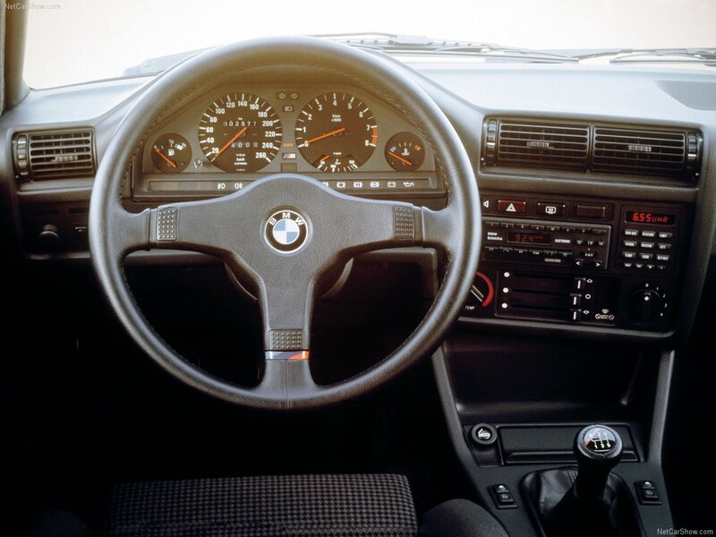 BMW interior dashboard view