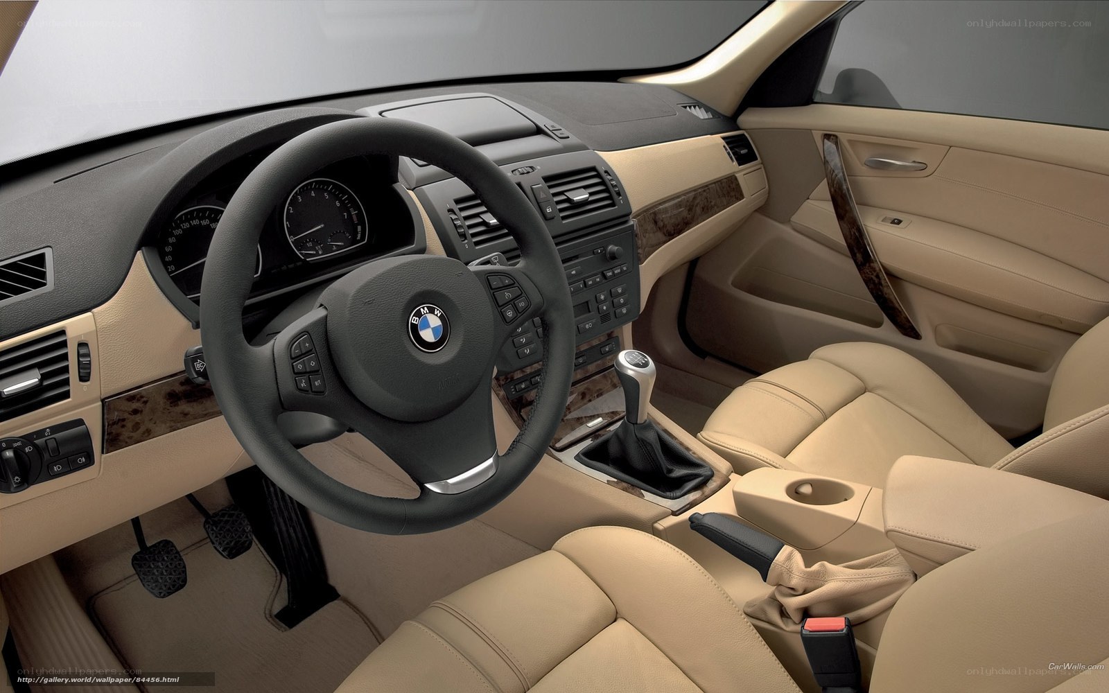 BMW interior dashboard view