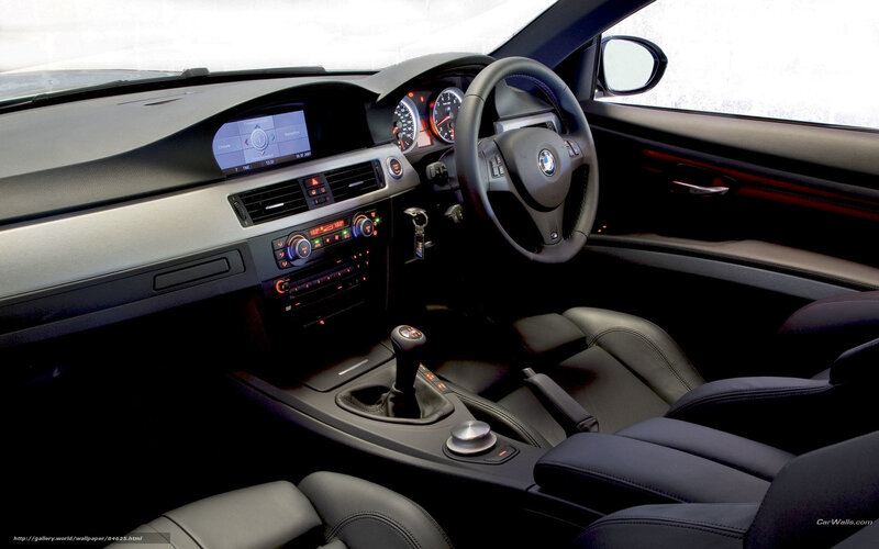 BMW interior dashboard view