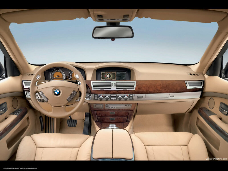 BMW interior dashboard view