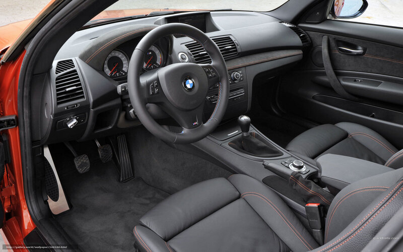 BMW interior dashboard view