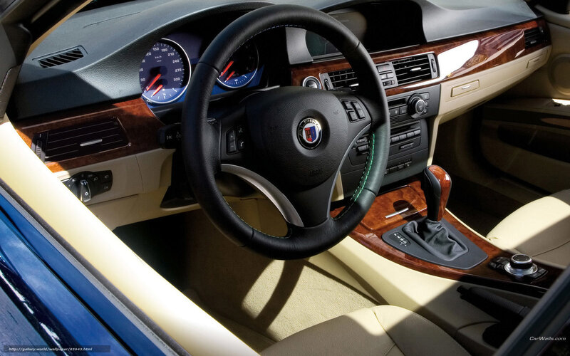 BMW interior dashboard view