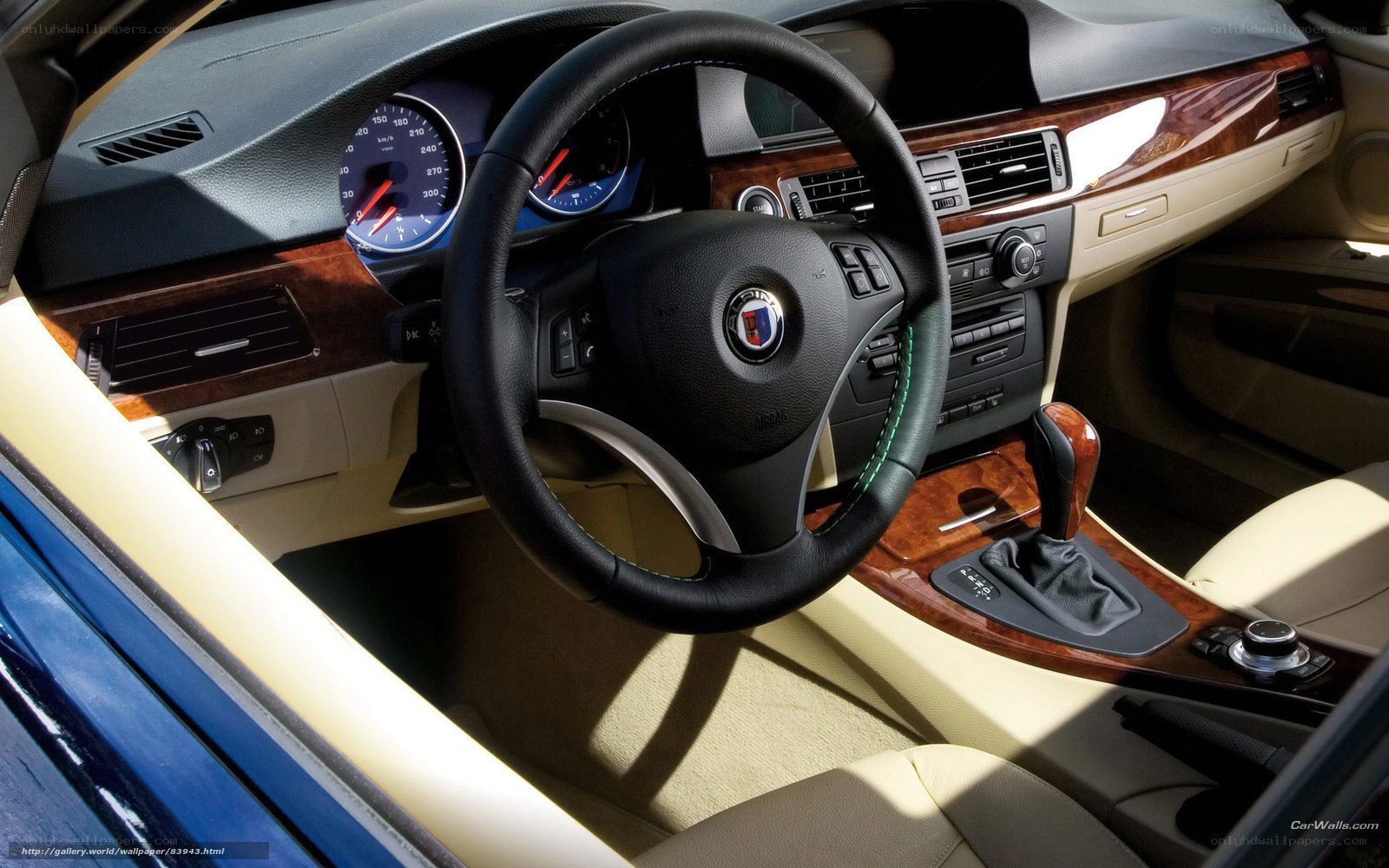BMW interior dashboard view