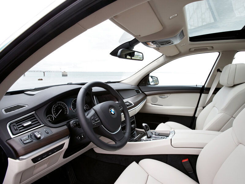 BMW interior with sunroof