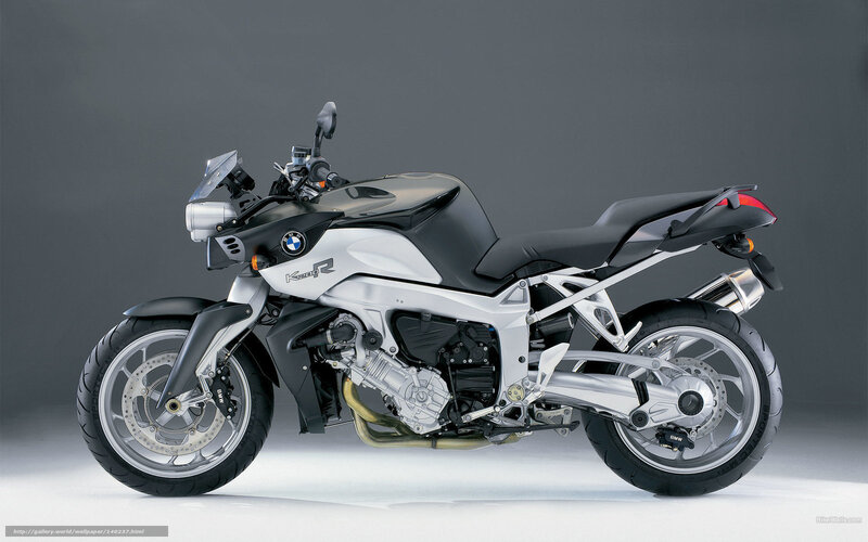 BMW K1200R Motorcycle — Silver
