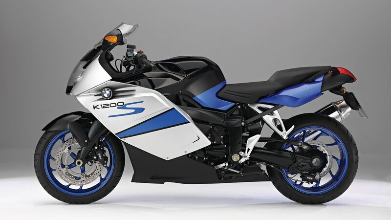 BMW K1200S Motorcycle — White