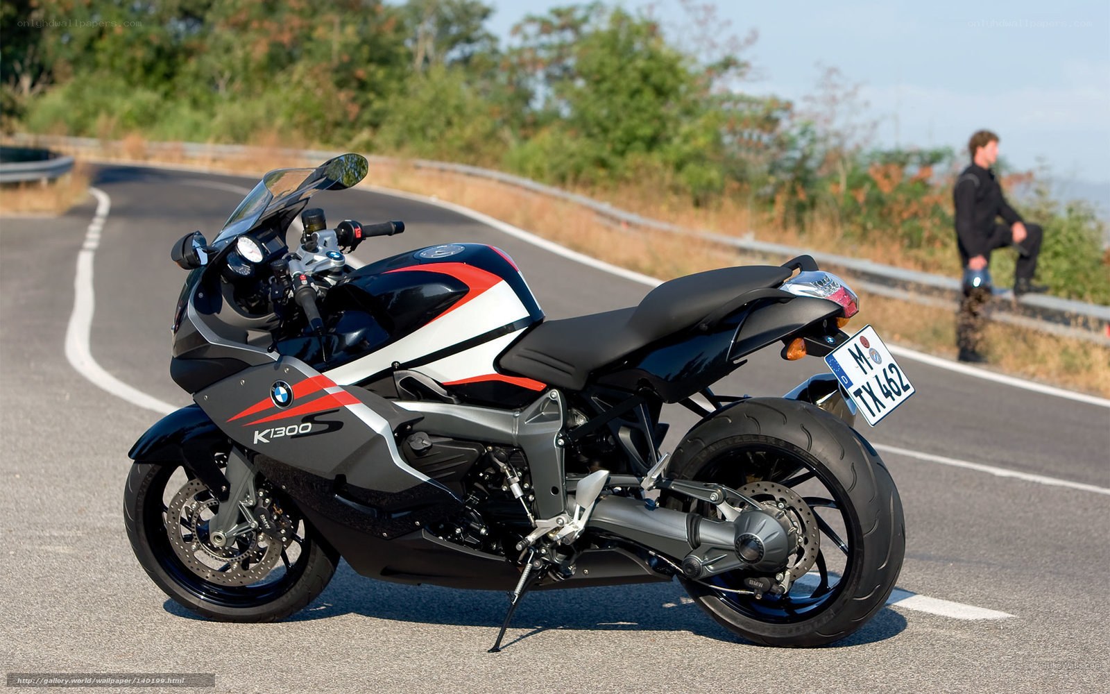 BMW K1300 motorcycle on road