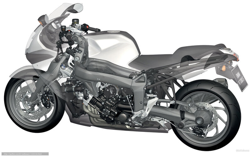 BMW K1300S motorcycle cutaway