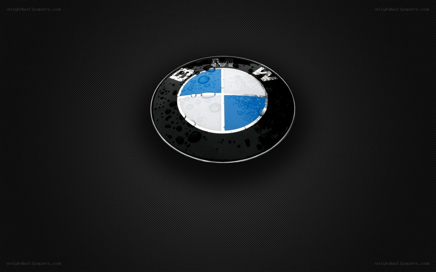 BMW logo on black background