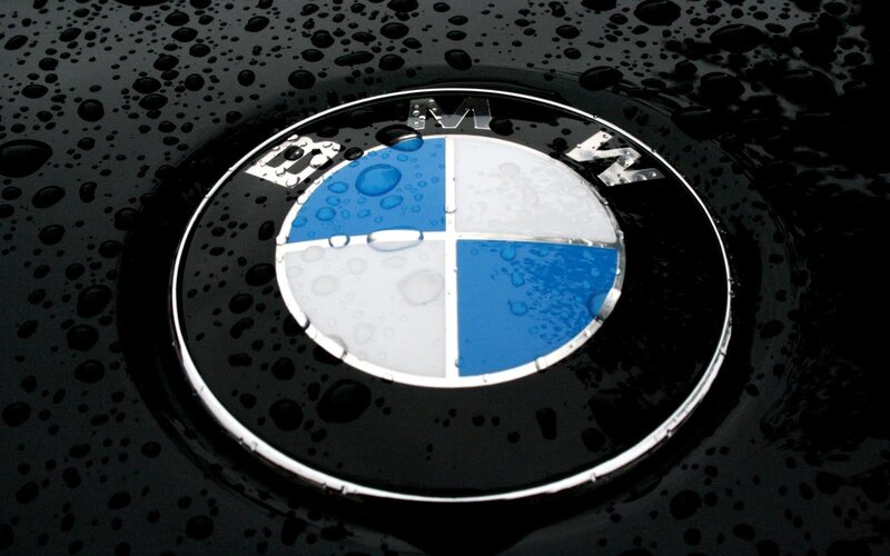BMW Logo on Car — Black
