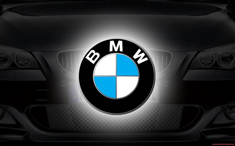 BMW logo on car front