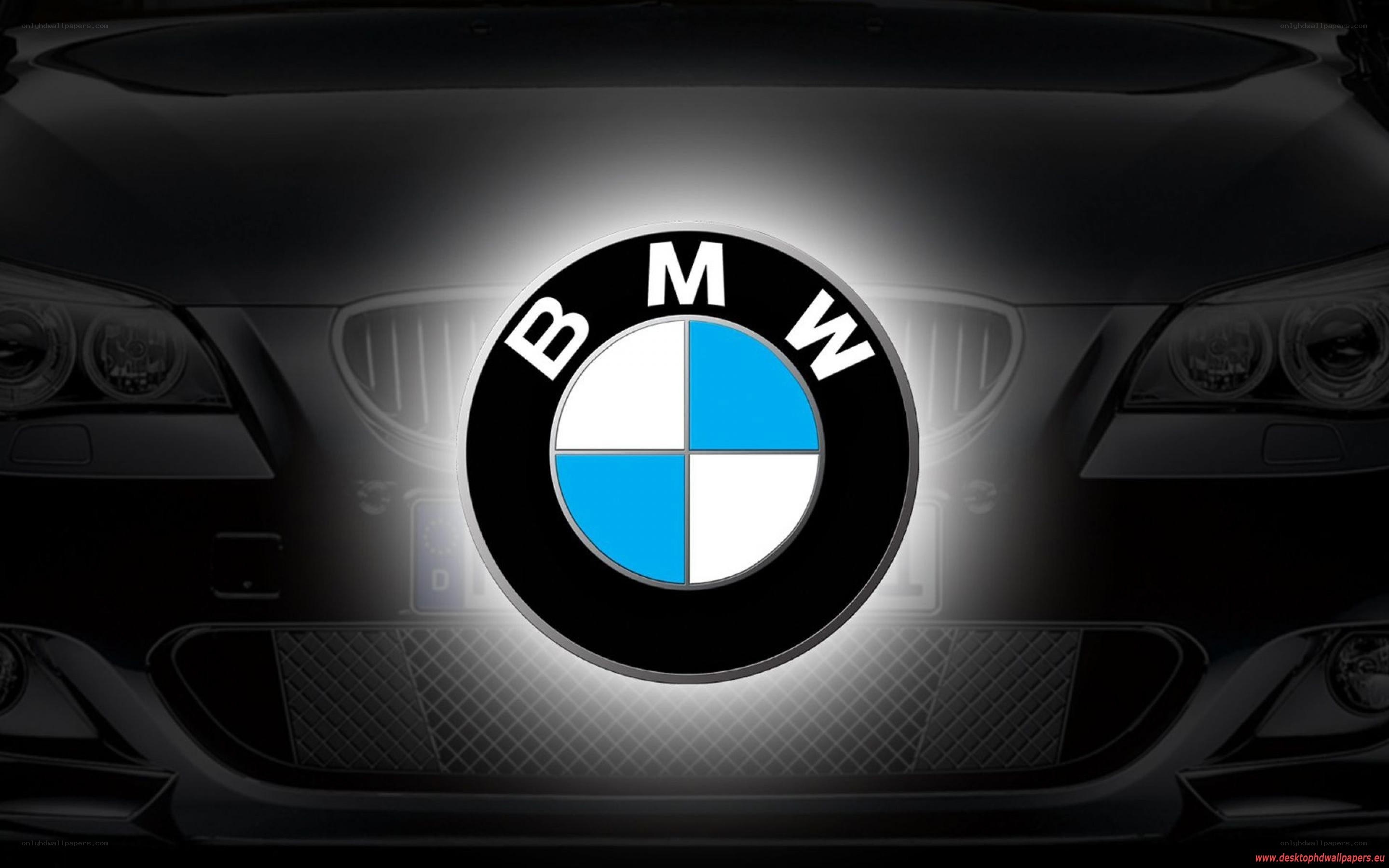BMW logo on car front