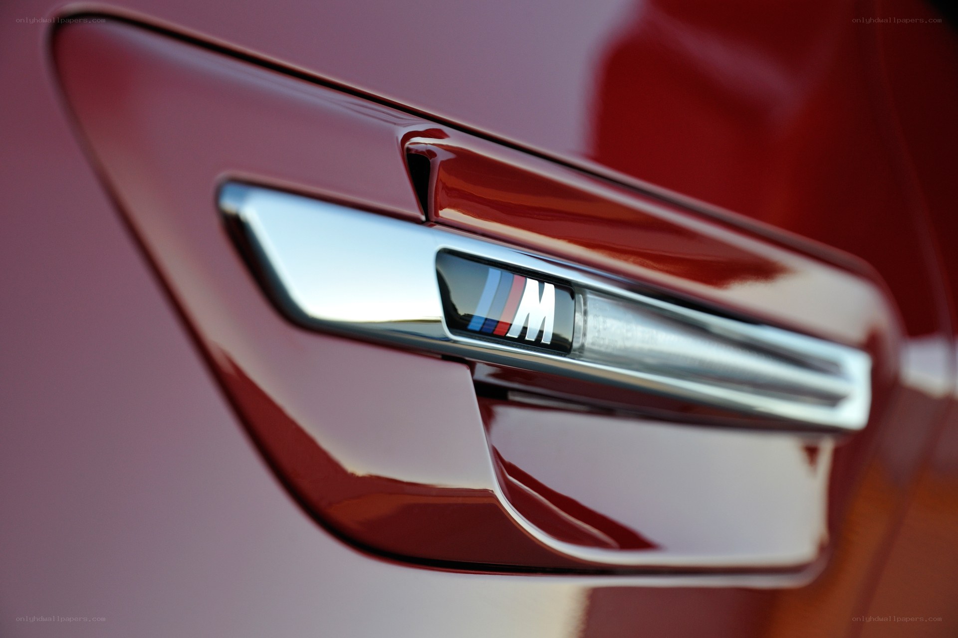BMW M badge on car