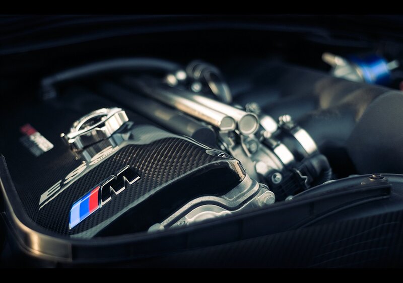 BMW M Engine — Black, Dramatic