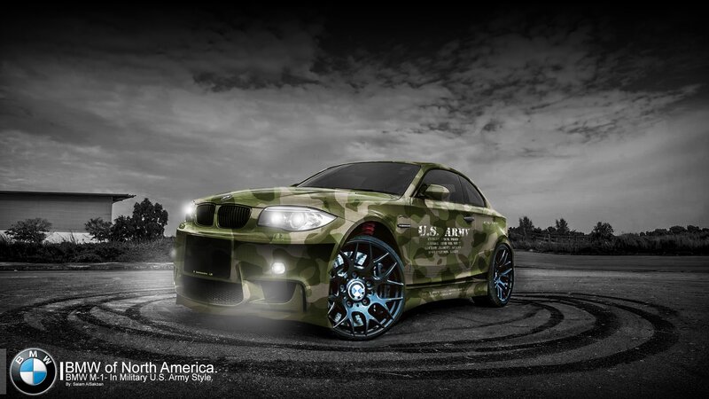 BMW M1 in military camouflage