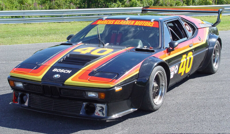 BMW M1 race car on track