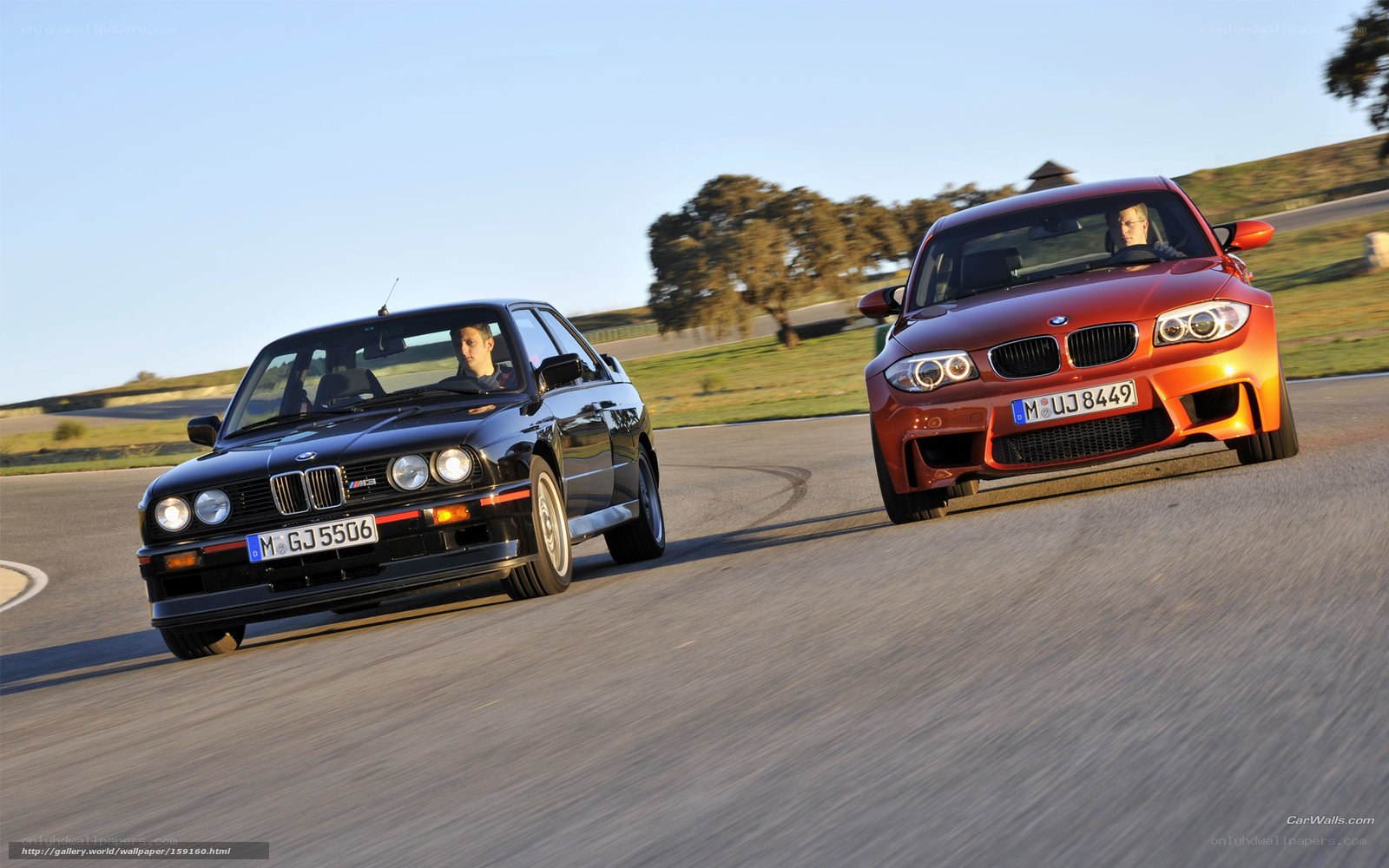 BMW M3 cars on track