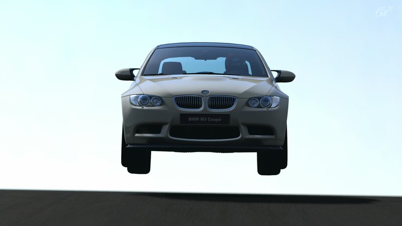 BMW M3 Coupe in flight