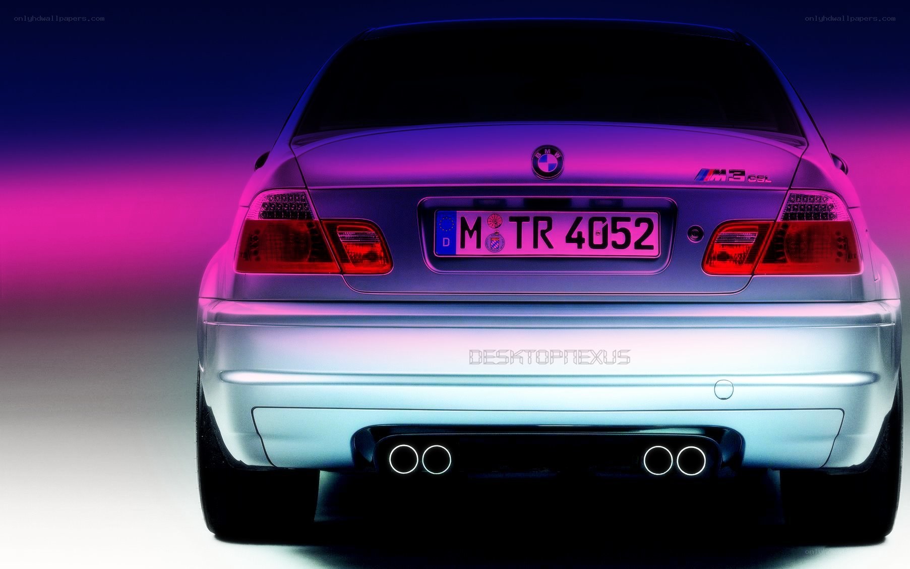 BMW M3 CSL rear view