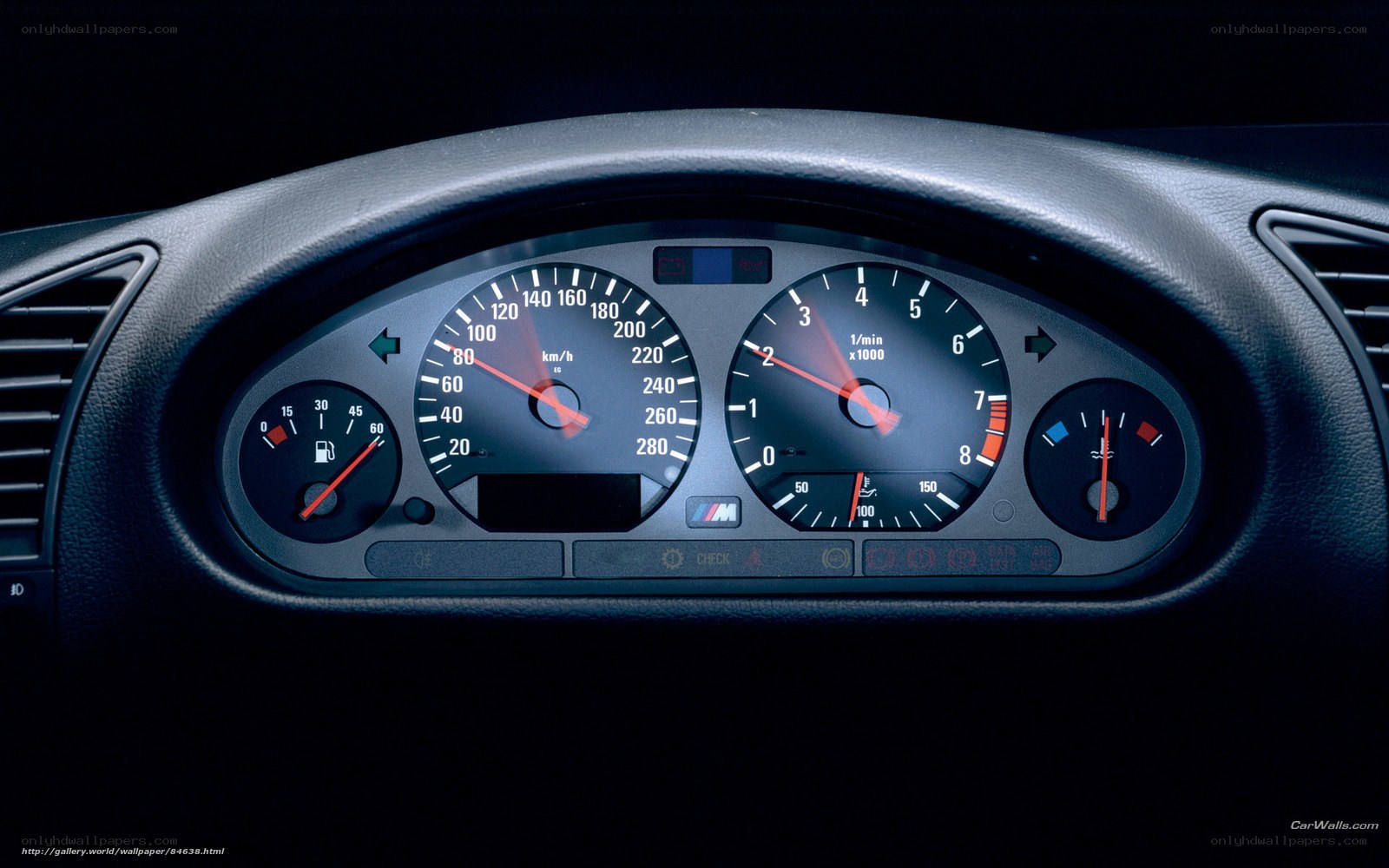 BMW M3 dashboard close-up