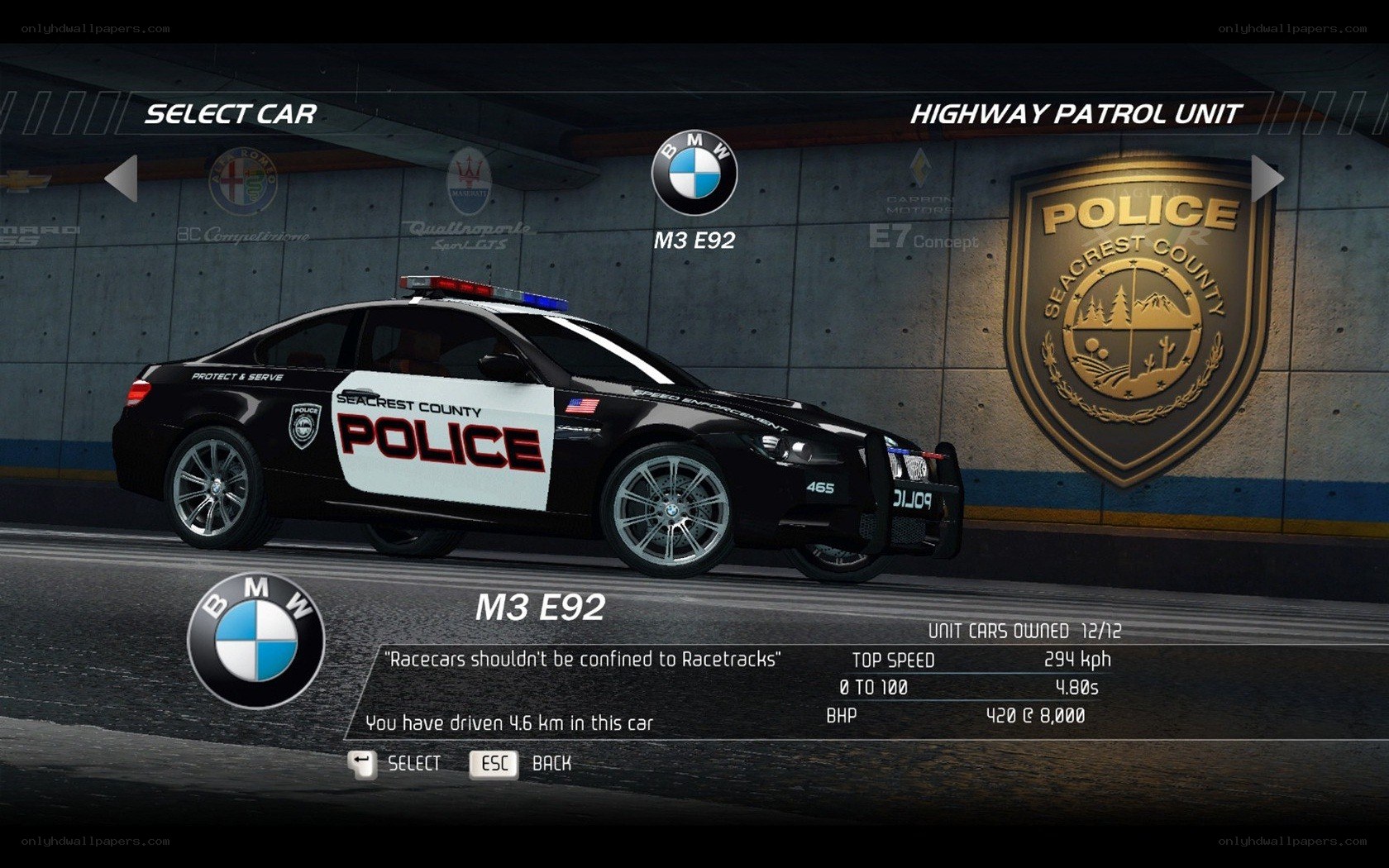 BMW M3 E92 police car
