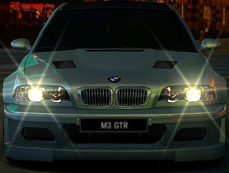 BMW M3 GTR front view