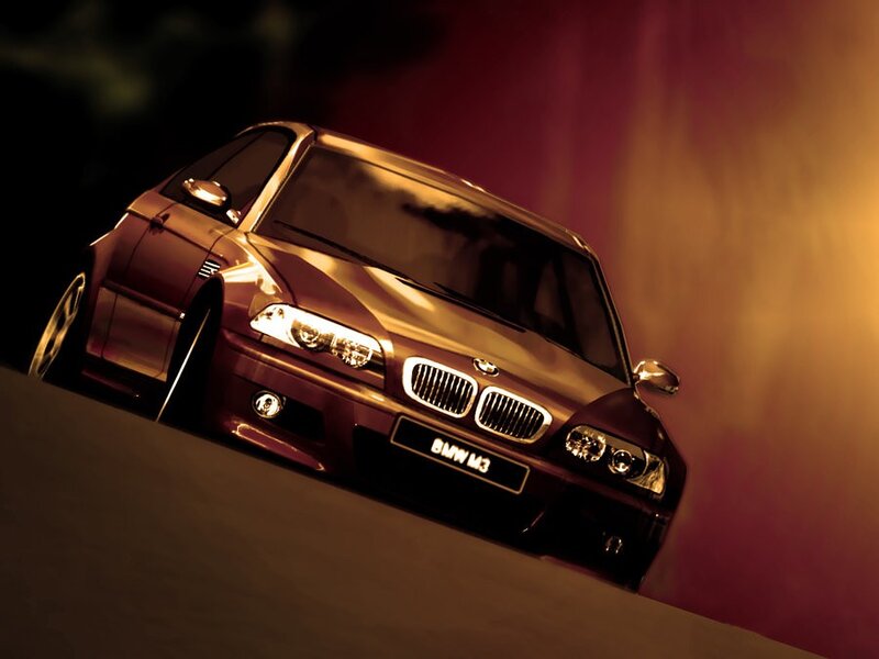 BMW M3 in motion