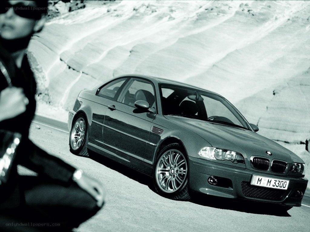 BMW M3 on a mountain road