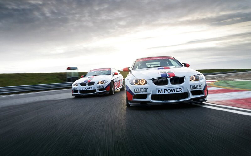 BMW M3 race cars on track