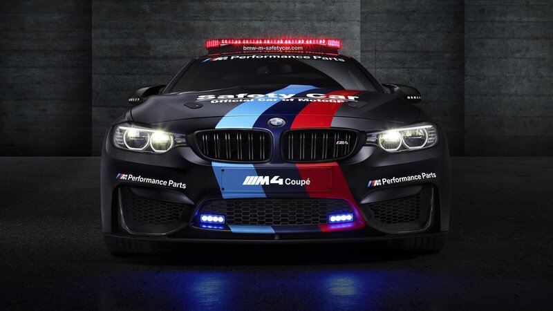 BMW M4 Safety Car — Black, Dramatic