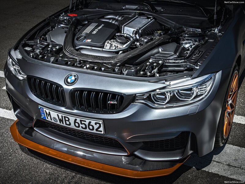 BMW M4 with Open Hood
