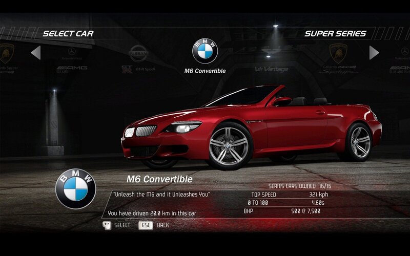 BMW M6 Convertible in game