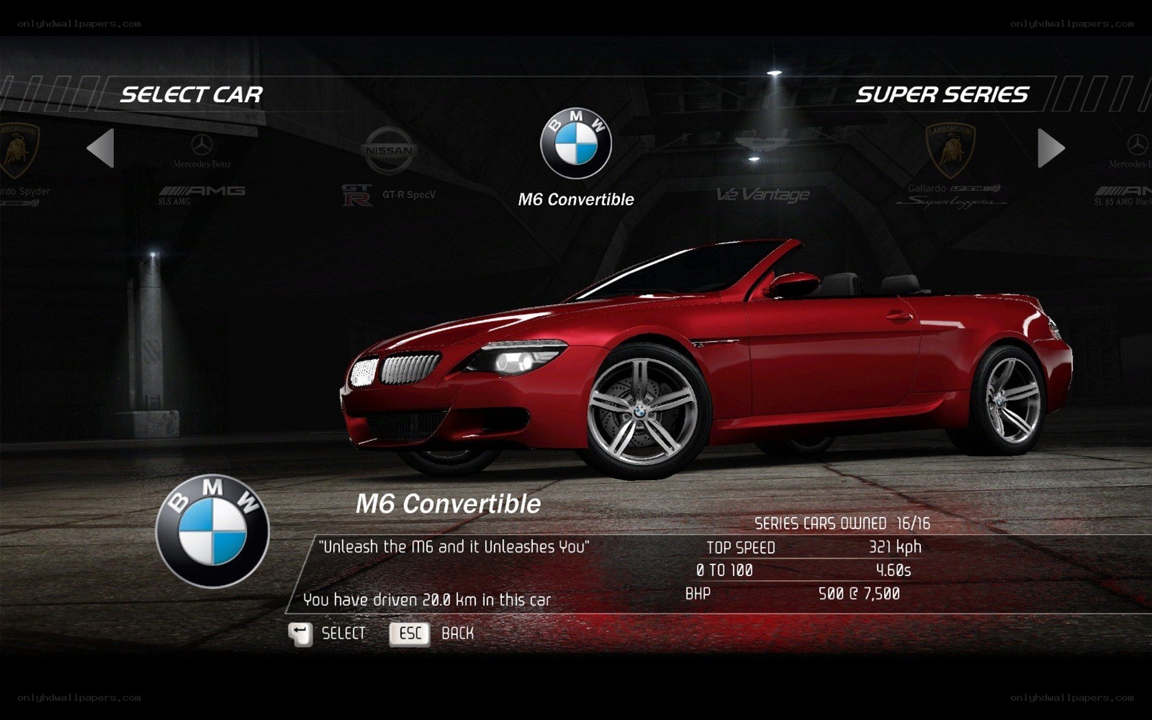 BMW M6 Convertible in game