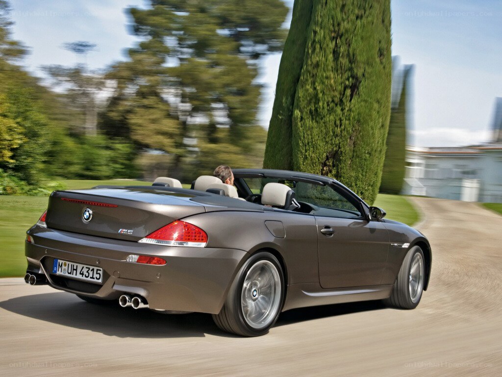 BMW M6 convertible in motion