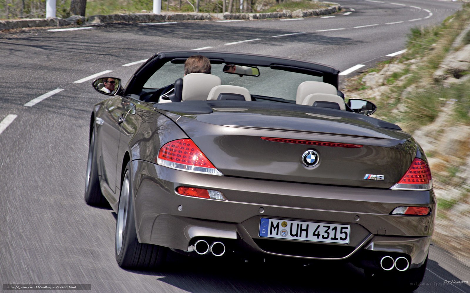 BMW M6 convertible on road