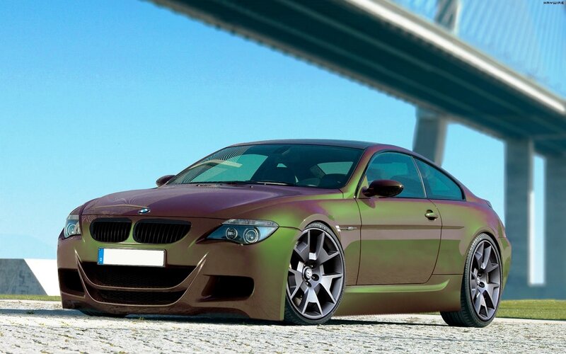 BMW M6 in metallic paint