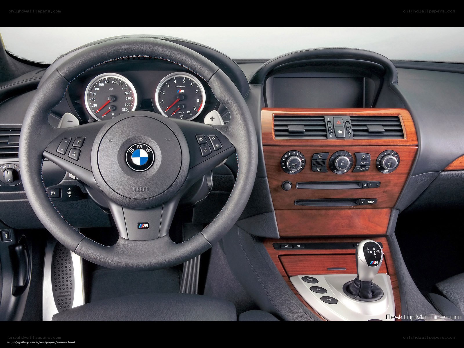 BMW M6 interior dashboard