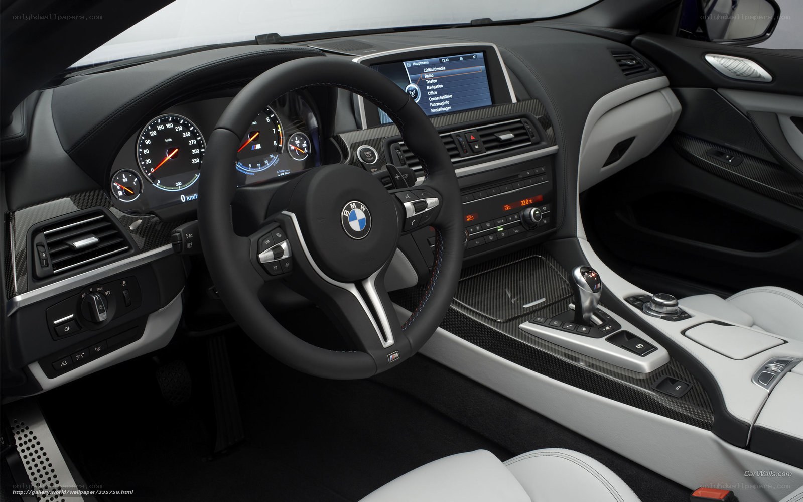 BMW M6 interior dashboard