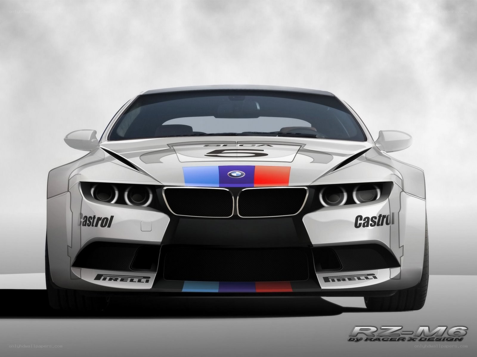 BMW M6 race car front view