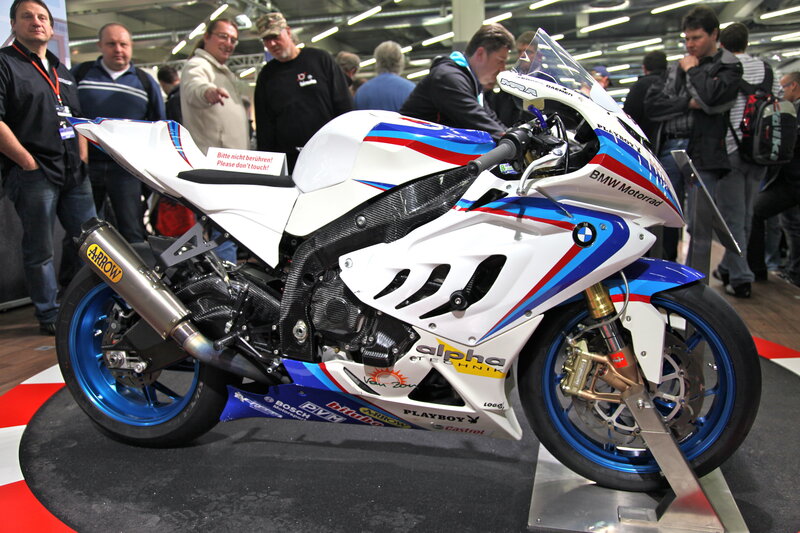 BMW motorcycle at a show