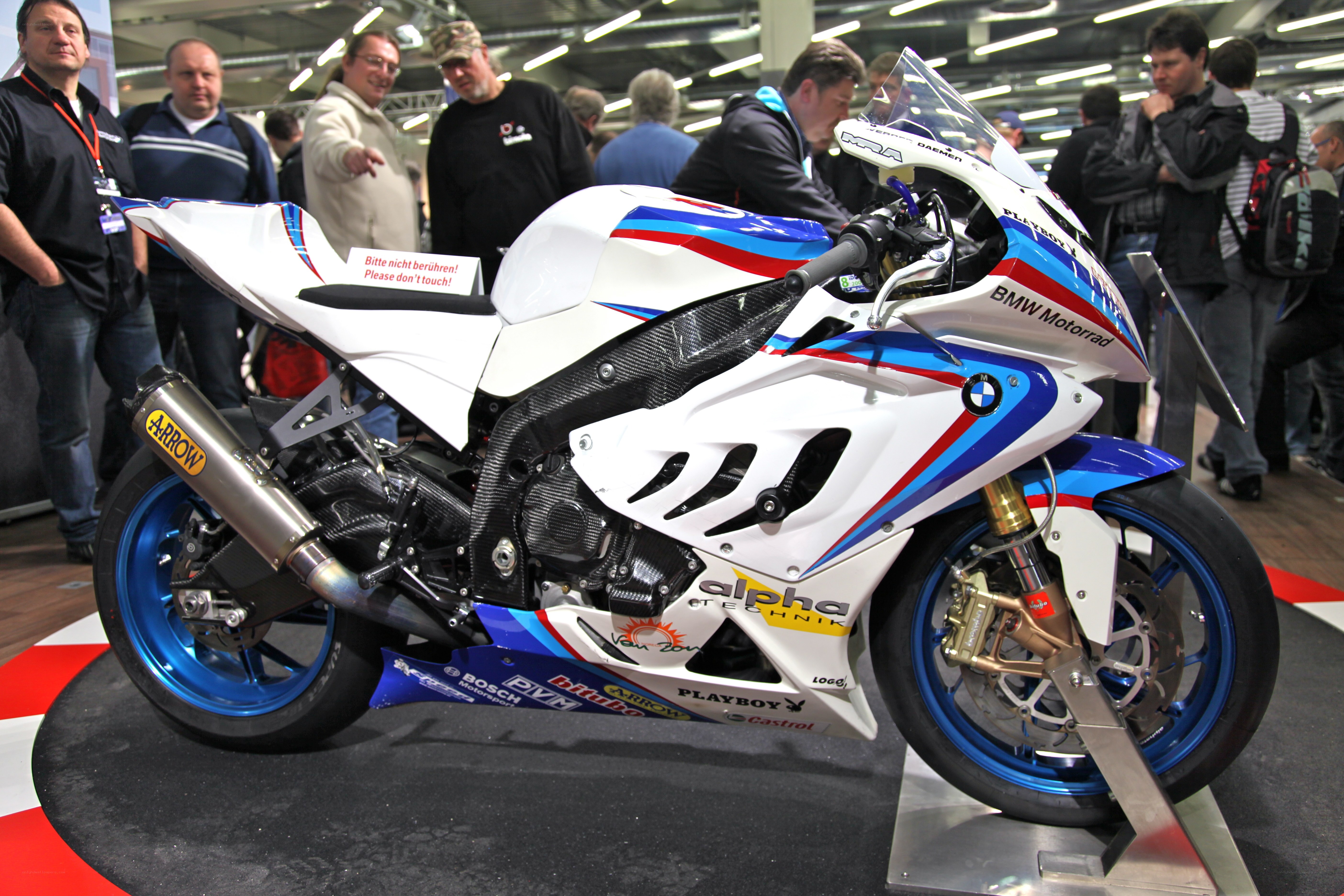 BMW motorcycle at a show