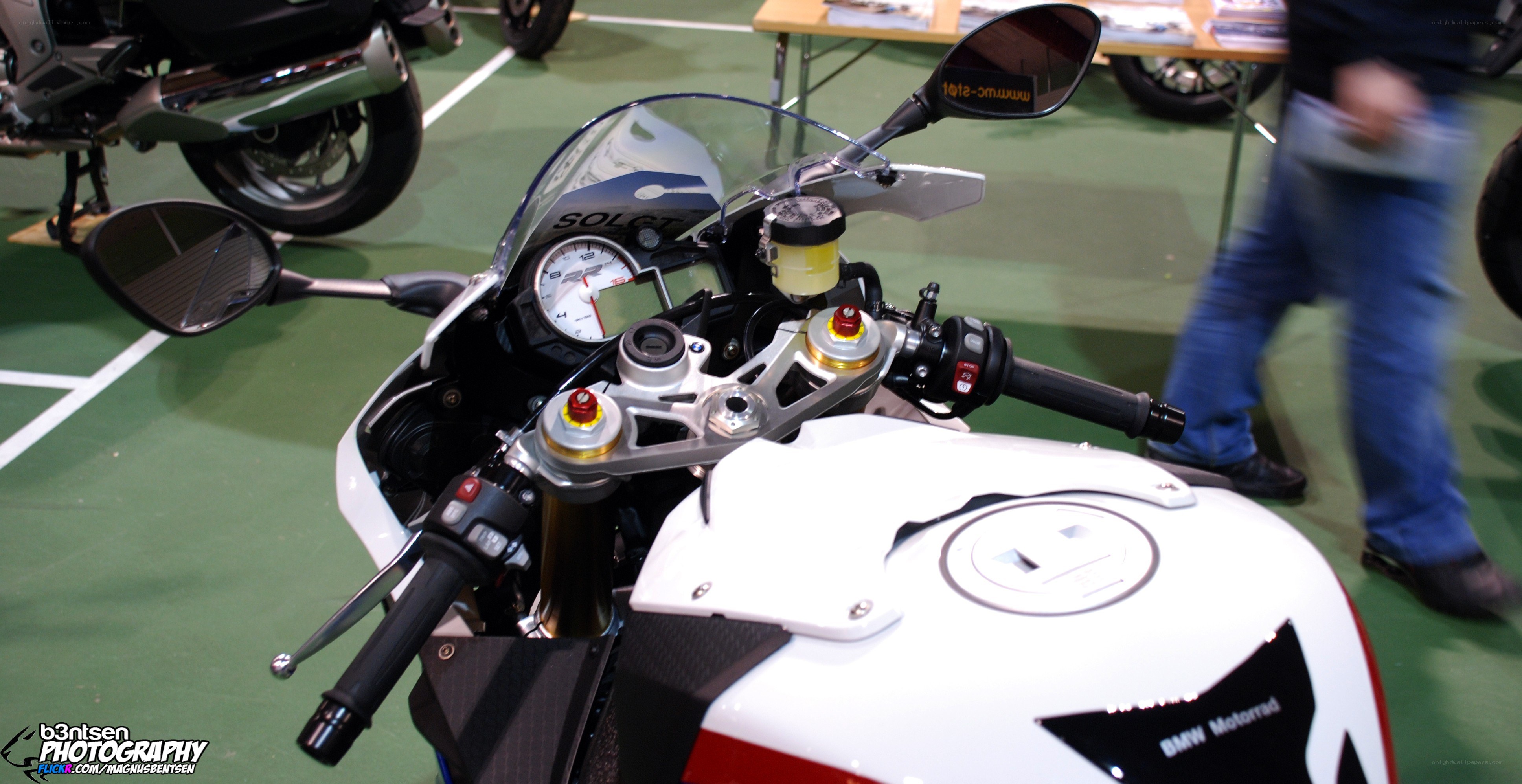 BMW motorcycle at an exhibition