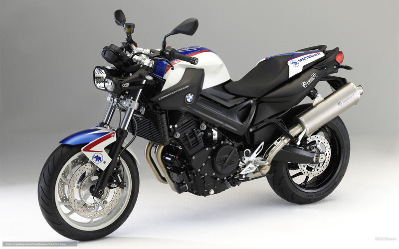 BMW Motorcycle — Black, Neutral, Photograph, Exhaust Pipe