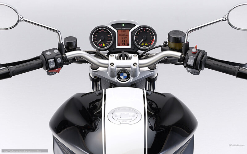 BMW Motorcycle Dashboard — Black