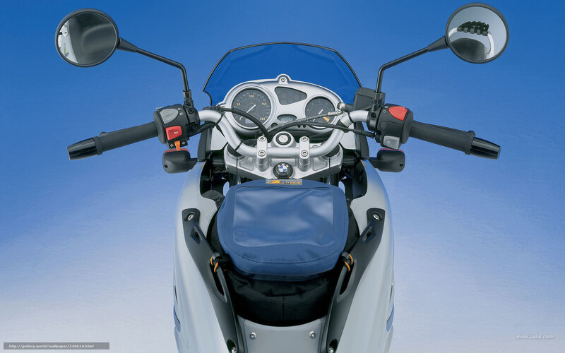 BMW motorcycle dashboard view