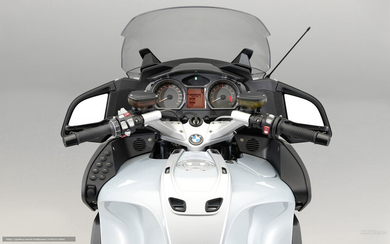 BMW Motorcycle Dashboard — White, Neutral, Photograph