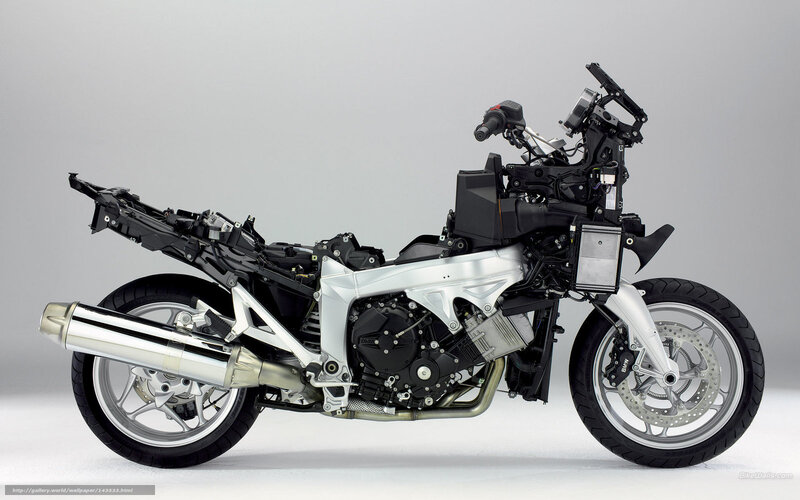 BMW motorcycle engine cutaway