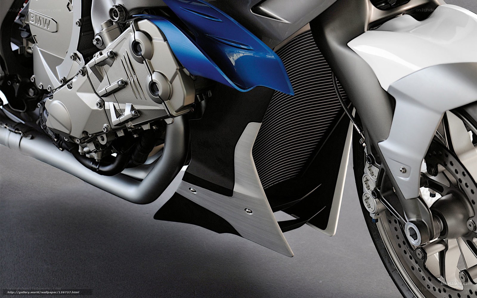 BMW motorcycle engine detail