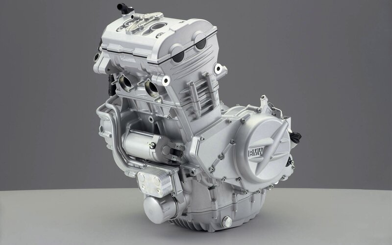 BMW Motorcycle Engine — Silver, Neutral, Photograph, Cylinder Head, Crankcase