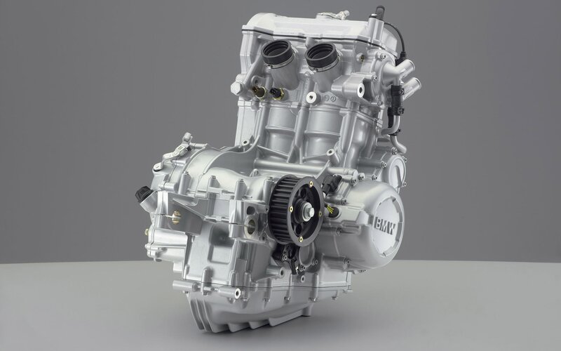 BMW Motorcycle Engine — Silver, Neutral, Photograph, Engine Block, Timing Cover